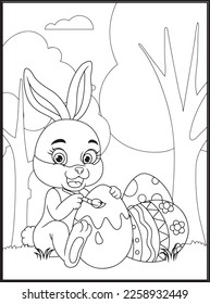 Happy Easter Coloring Pages for Kids