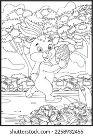 Happy Easter Coloring Pages for Kids