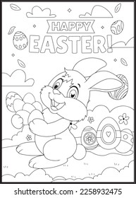 Happy Easter Coloring Pages for Kids