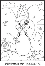 Happy Easter Coloring Pages for Kids