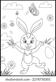 Happy Easter Coloring Pages for Kids
