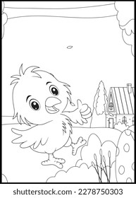 Happy Easter Coloring Pages for Kids
