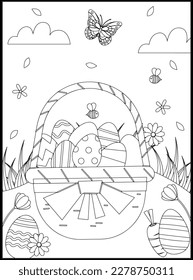 Happy Easter Coloring Pages for Kids
