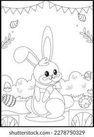 Happy Easter Coloring Pages for Kids
