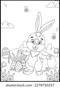Happy Easter Coloring Pages for Kids
