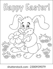 Frohe Osterfarbseiten für Kinder