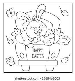 Happy Easter Coloring Pages for Kids