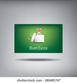 Happy Easter concept illustration with easter bunny symbol suitable for advertising and promotion. Eps10 vector illustration