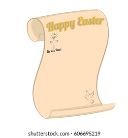 Happy Easter congratulatory scroll