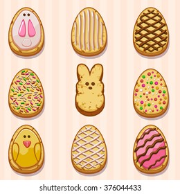 Happy easter cookies