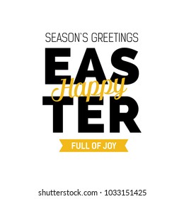 Happy Easter creative lettering
