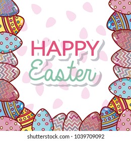 Happy easter cute card
