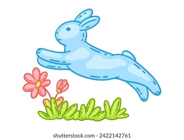 Happy Easter cute object illustration.
