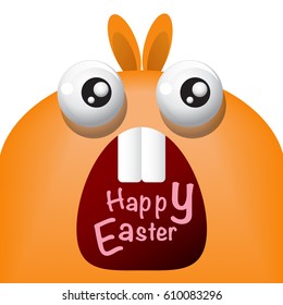 happy easter - cute rabbit