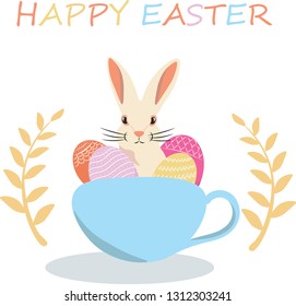 happy easter cute vector illustration