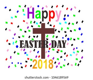 Happy Easter Day 2018 Vector