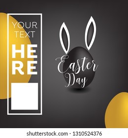 Happy Easter Day Asset Vector Background Greetings