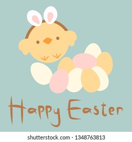 Happy easter day background 