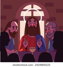 Happy Easter Day. Easter background. Cartoon Vector illustration design for Poster, Banner, Greeting, Card, Post, Cover, Flyer, Promotion. March 31. Christian festival. Easter Sunday celebration.