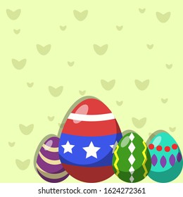 Happy Easter Day background, for social media, greeting cards or anything you want, you can add text in it.