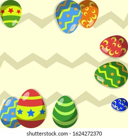Happy Easter Day background, for social media, greeting cards or anything you want, you can add text in it.