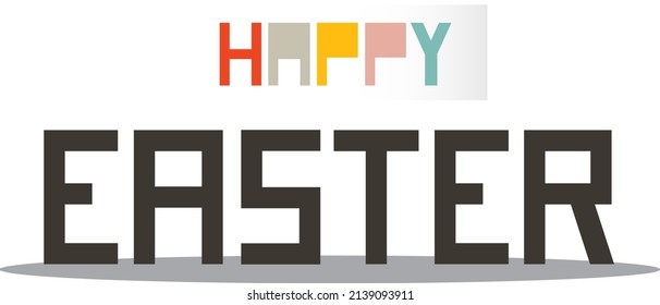 Happy easter day and easter background easter ticket