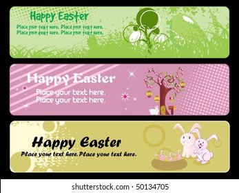Frohe Ostertage-Banner-Illustration