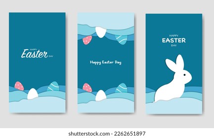 Happy Easter Day Bundle Illustration Template