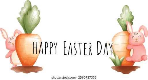happy easter day, easter bunny