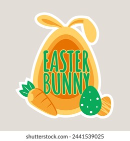 Happy Easter day Bunny Illustration