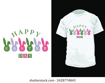 Happy Easter day bunny name plate design. Boy and girl frame vector design. Easter bunny split cut file. First Easter for baby. Clipart for personal invitations.
