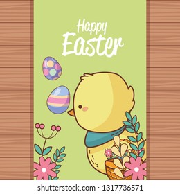 Happy easter day card