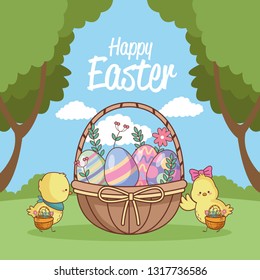 Happy easter day card