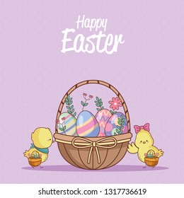 Happy easter day card