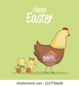 Happy easter day card