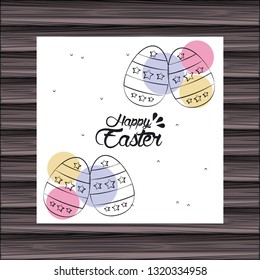 Happy easter day card