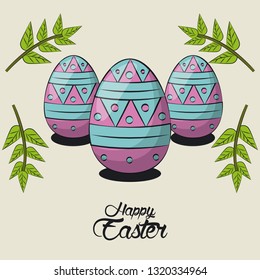 Happy easter day card