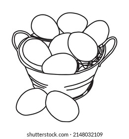 Happy easter day celebration. egg element, lettering easter vector illustration