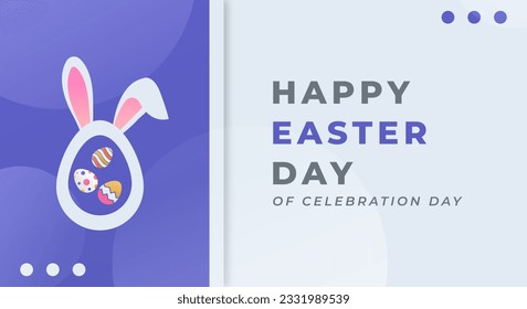 Happy Easter Day Celebration Vector Design Illustration for Background, Poster, Banner, Advertising, Greeting Card