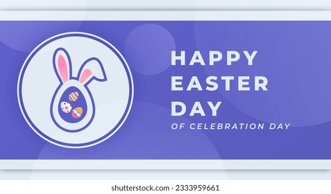 Happy Easter Day Celebration Vector Design Illustration for Background, Poster, Banner, Advertising, Greeting Card