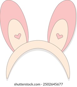 Frohe Ostern Clipart. Flache Vektorgrafik einzeln auf weißem Hintergrund
