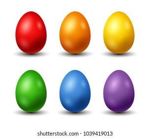 happy Easter day, with colorful colored egg.vector illustration