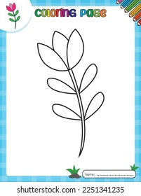 Happy Easter day. Coloring page for kids. Activity Book.