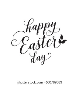 Happy Easter day creative lettering