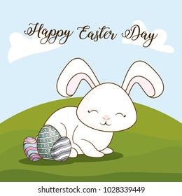 Happy easter day design