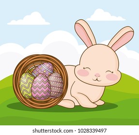 Happy easter day design