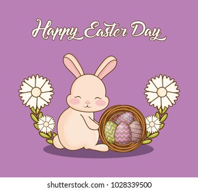 Happy easter day design