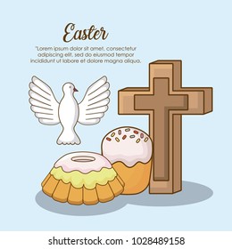 Happy easter day design