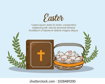 Happy easter day design