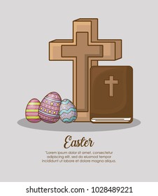 Happy easter day design